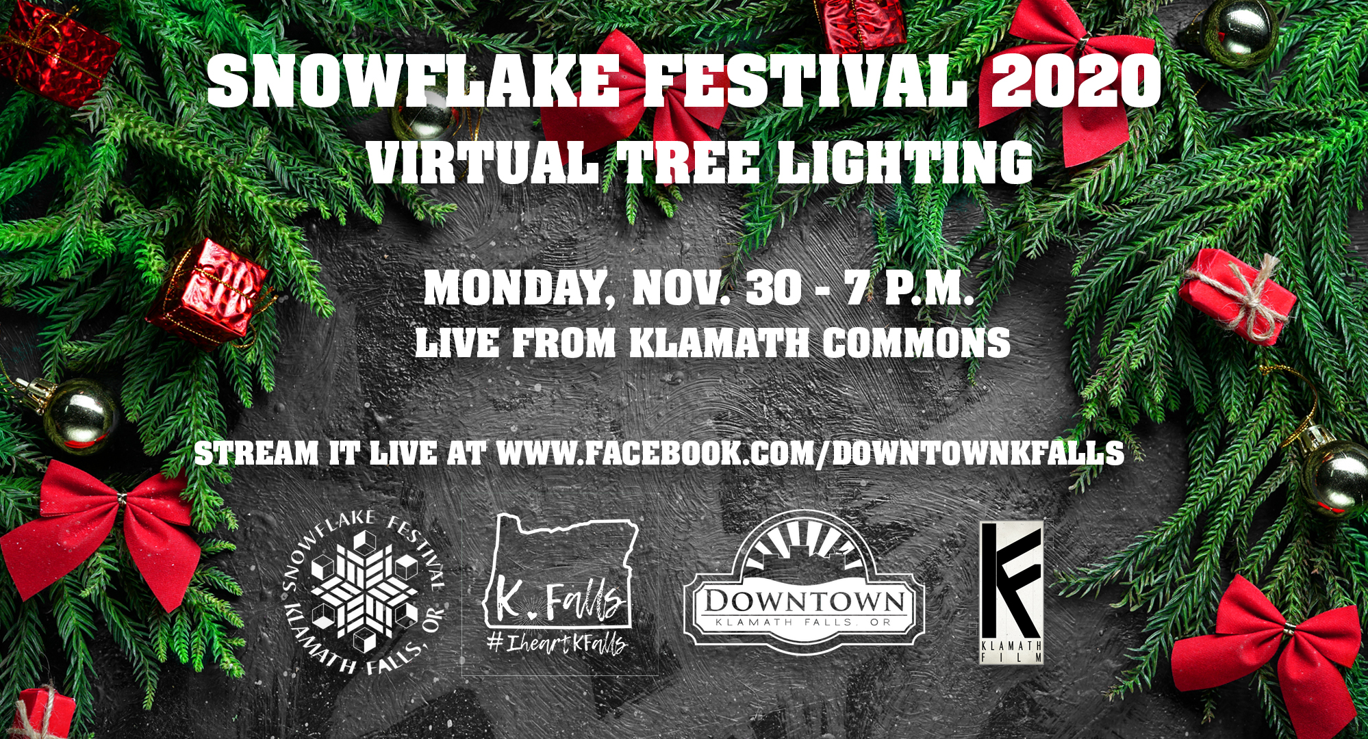 Klamath Film provides livestream for Snowflake Festival tree lighting