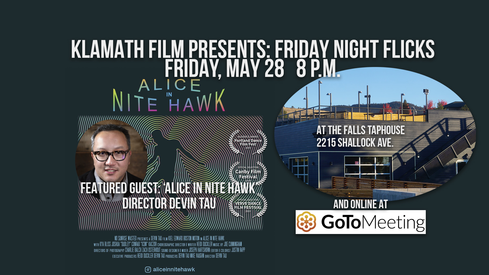 ‘Alice in Nite Hawk’ film screening and Q&A at Falls Taphouse May 28